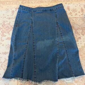 Machine Denim Midi Skirt Size M / 28